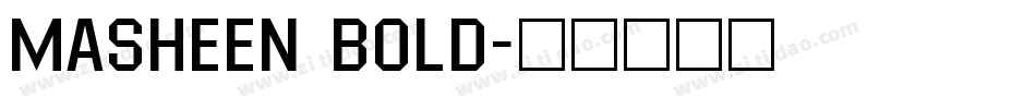 Masheen Bold字体转换